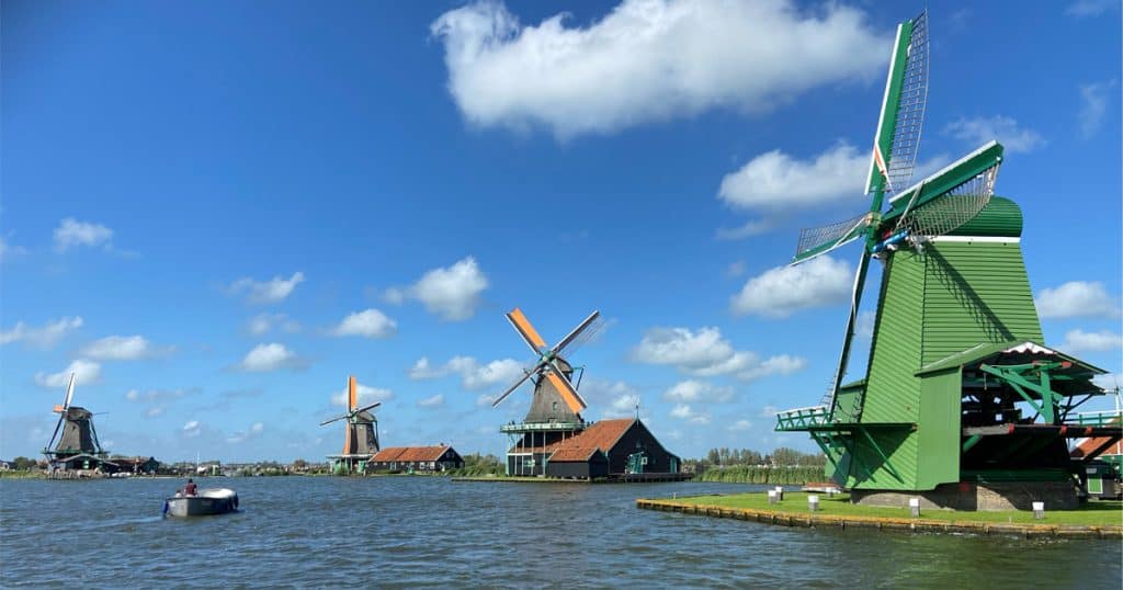 We visited the Zaanse Schans Windmills with our Go City Amsterdam pass.