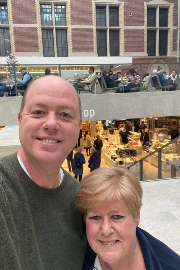 Me and my mom at the Rijksmuseum.